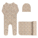 Ely & Co Ivory Liberty Floral Layette Set