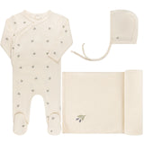 Ely's & Co Ivory Berry Embroider Collection Layette Set