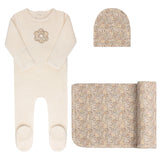 Ely & Co Ivory Liberty Floral Layette Set