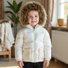 Scotch Bonnet Beige Fur Pocket Coat
