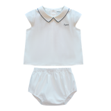 Little Parni White/Navy Pico Toddler Set