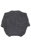 Piupiuchick Grey Geometric Knit Sweater