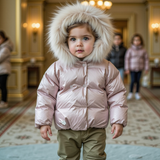 Scotch Bonnet Pink Natural Fur Lined Coat