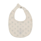 Lilette Cream/Blue Geo Floral Bib