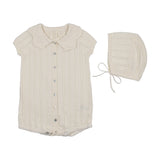 Lilette Crochet Knit Girls Romper