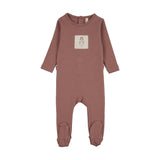 Lilette Mauve Graphic Tag Footie