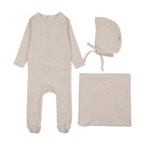 Lilette Cream/Mauve Mini Flora Layette Set