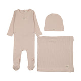 Lilette Dusty Pink Striped Bebe Set