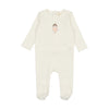 Lilette White Doll Embroidered Footie