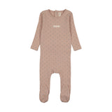 Lilette Dusty Pink Floret Footie