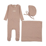 Lilette Dusty Pink Floret Layette Set