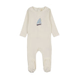 Lilette Cream Nautical Footie