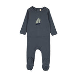Lilette Off Navy Nautical Footie