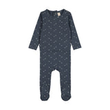 Lilette Off Navy Paper Boat Footie