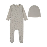 Lilette Pale Blue Paper Boat Footie Set