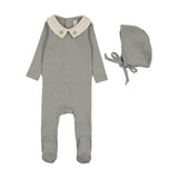 Lilette Light Blue Sweetheart Collar Footie Set