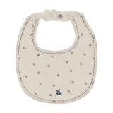 Lilette Cream/Blue Cherry Pointelle Bib