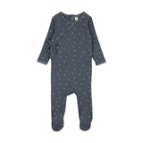 Lilette Off Navy Cherry Scallop Footie