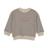 Analogie Bold Stripe Print Sweatshirt