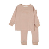 Analogie Velour Pink Stripe Pajamas