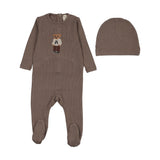 Analogie Wash Brown Bear Footie and Hat