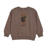 Analogie Wash Brown Varsity Bear Sweatshirt