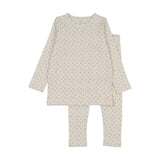 Lilette Cream/Pink Cherry Blossom Lounge Set