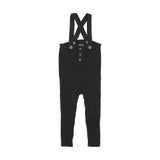 Analogie Black Toddler Rib Knit Overall