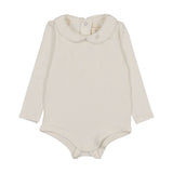 Analogie Cream Peter Pan Onesie With Piping