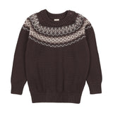 Analogie Chocolate Brown Heirloom Sweater