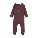 Lil Legs Vintage Purple Classic Footie