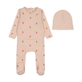 Analogie Cloud Pink Tulip Footie and Hat