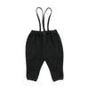 Analogie Black Wash Bubble Suspender Pants