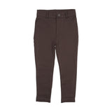 Lil Legs Chocolate Brown Ponte Pants no Seam