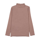 Lil Legs Dried Rose Bamboo Mockneck Tee