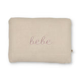 Little Fawn Natural/Pink Bebe Embroider Pillow