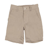 Manuelle Frank Beige Linen Shorts