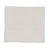 Carmina White Knit Blanket