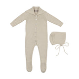 Carmina Butter Knit Sailor Collar Footie