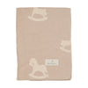 Bebe Organic Taupe Cuddle Horse Blanket