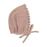 Bebe Organic Lumi Chenille Dusty Rose Bonnet