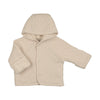 Bebe Organic Natural Heart Pointelle Jacket