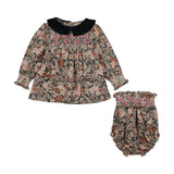 Bebe Organic Fall Booms Elora Blouse and Bloomer