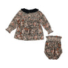 Bebe Organic Fall Booms Elora Blouse and Bloomer