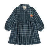 Wander & Wonder Navy Check Lotte Dress