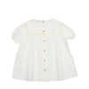 Tocoto Vintage Off White Baby Dress with Lace