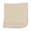 Carmina Butter with Anemone Trim Knit Blanket