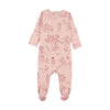 Bopop Pink Outdoor Toile Footie