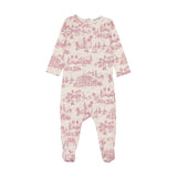 Bopop Pink Coastal Toile Footie