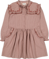 Louis Louise Pink Twill Checked Berangere Dress
